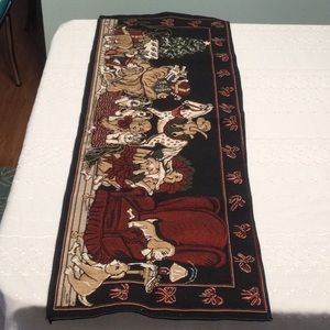 Table Runner Christmas Puppies